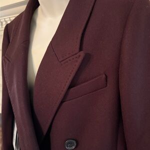 Babaton Women’s The Constant Coat Bitter Brown Wool & Cashmere Sz Large NWT